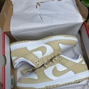 Nike Tan and White Sneakers